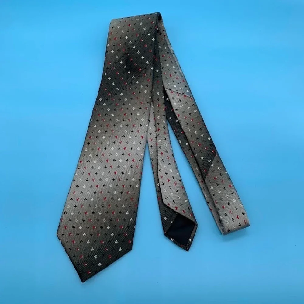 Vintage Wembley Geometric Woven Men's Classic Neck Tie Preppy Luxury